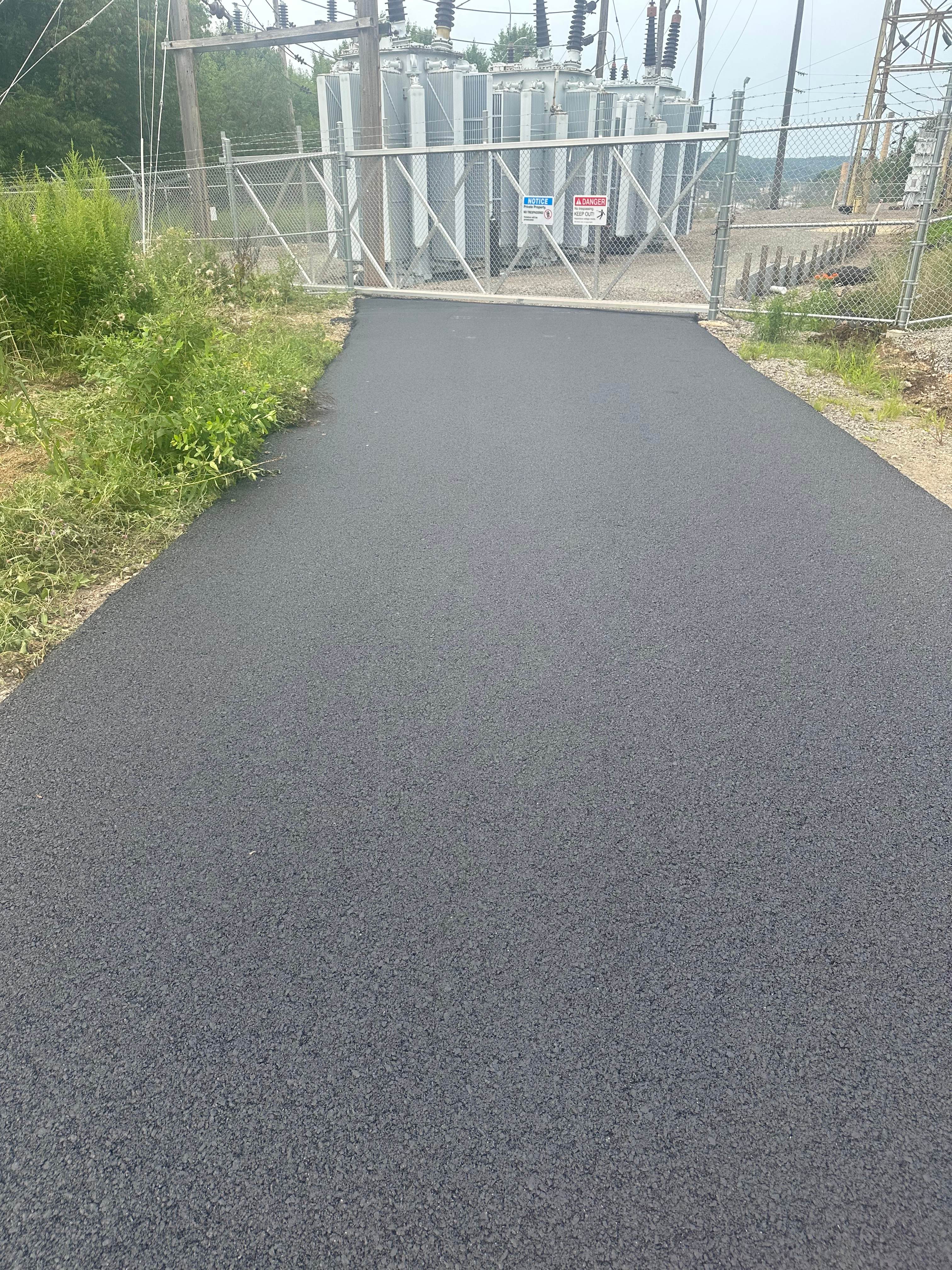 Parking lot paving
